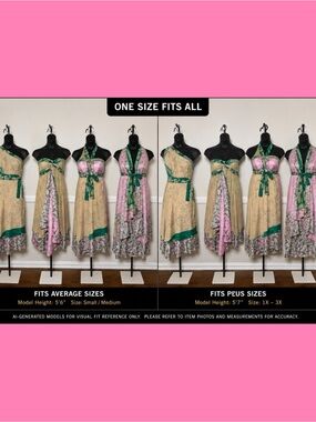 NWT One Size Convertible Wrap Dress Skirt Boho Floral Multiway